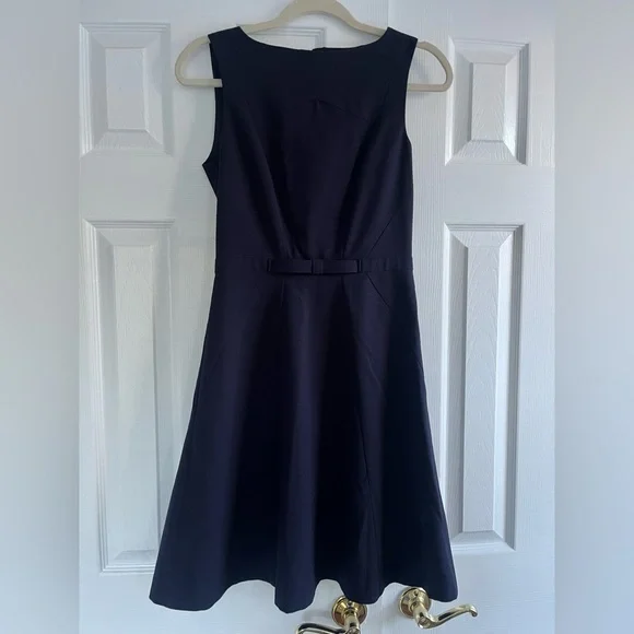 dark blue office dress Zapaka Women Black Work Dress Pencil Midi Peak Lapel Business Dress with Sleeves, Dark Navy / US4